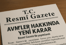 AVM’lerle İlgili Yeni Düzenleme
